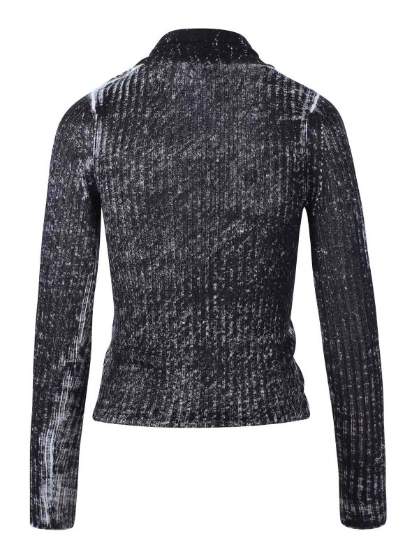 DIESEL: crew necks online - Linen shirt with drop and neck collar