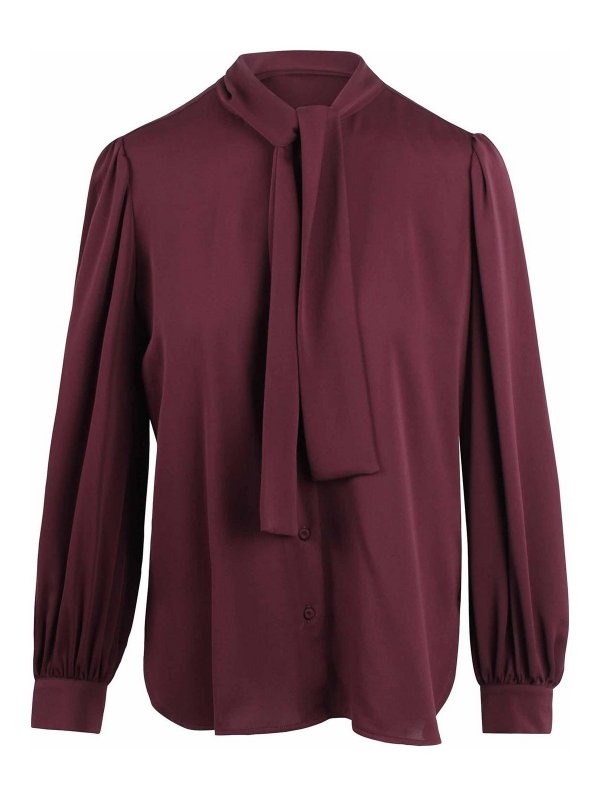 Max Mara: shirts - Silk shirt with scarf