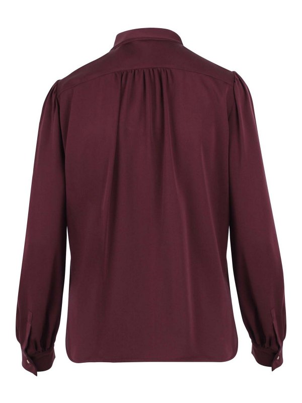 Max Mara: shirts online - Silk shirt with scarf
