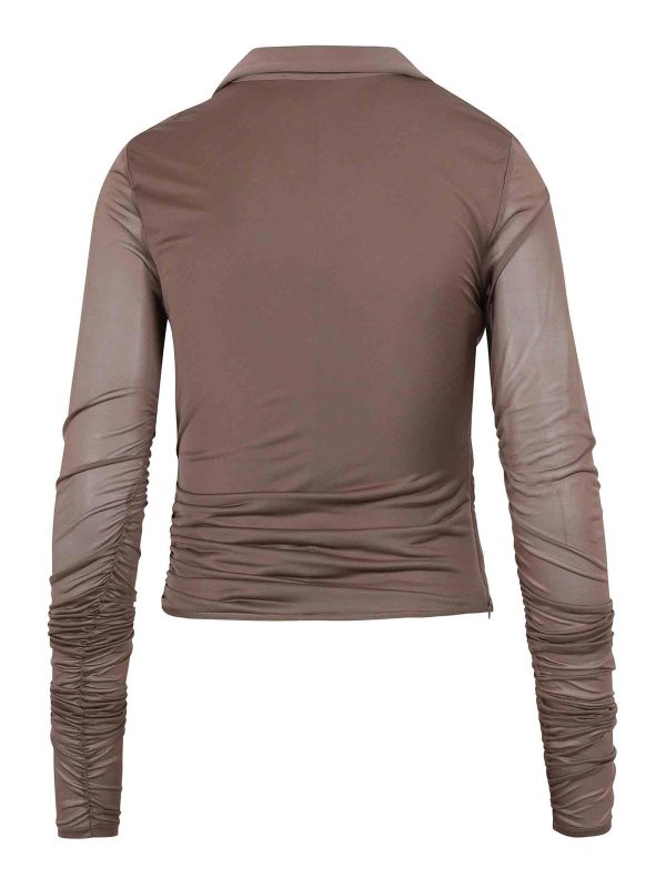 Max Mara: blouses online - Jersey and Tulle Aiello blouse