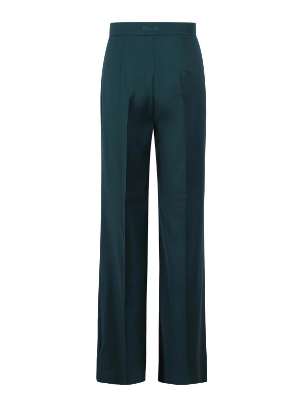 Max Mara: Pantalones de sastrerìa online - Pantalones De Sastrería - Verde