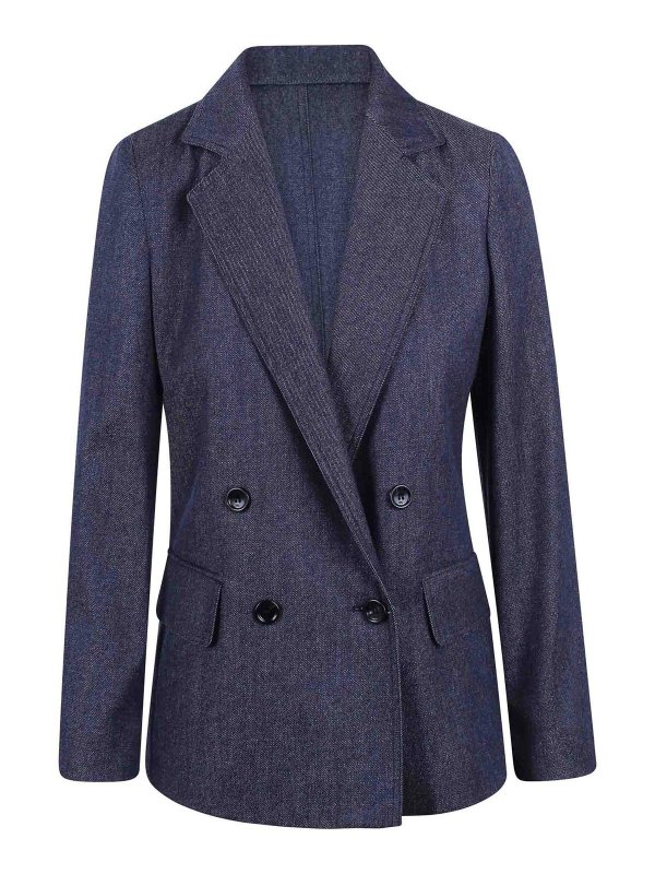 Max Mara: Blazer - Blazer - Blau