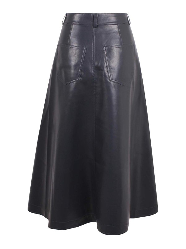 NANUSHKA: Knee length skirts & Midi online - Skirt -fault closing skirt in eco -leather
