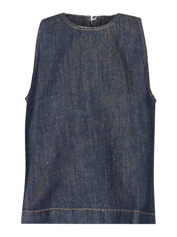 7 FOR ALL MANKIND: Tops & Débardeurs - Top - Bleu