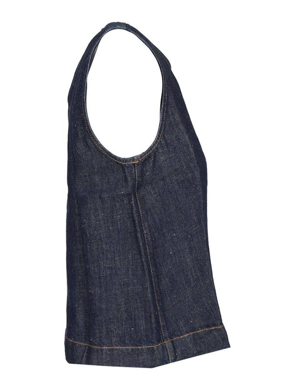 The Best Shops 7 FOR ALL MANKIND: Tops & Débardeurs - Top - Bleu