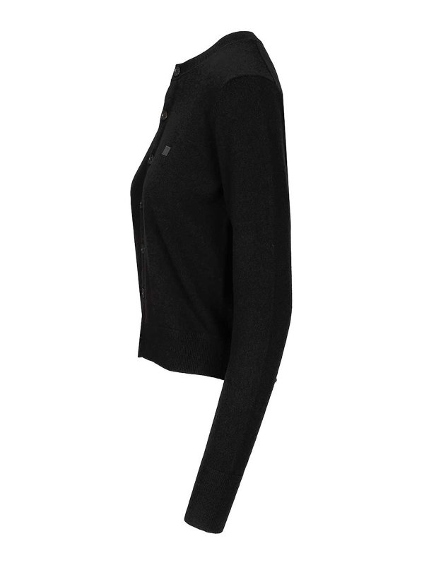 The Best Shops Acne Studios: cardigans - Crew Neck Wool Cardigan
