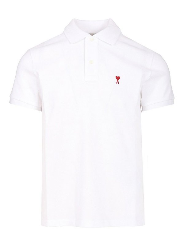 AMI PARIS: polo shirts - Ami De Coeur Polo Shirt