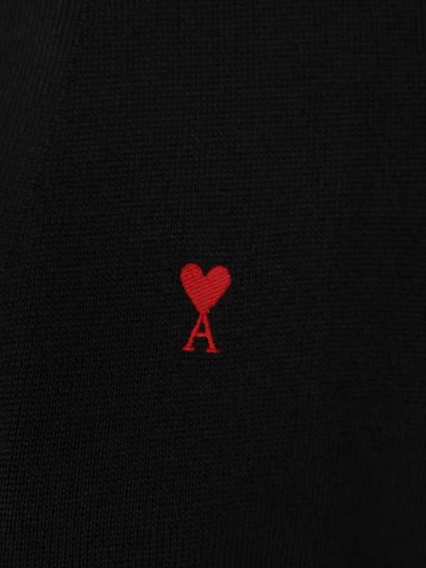 Cardigan In Merino Wool shop online: AMI PARIS