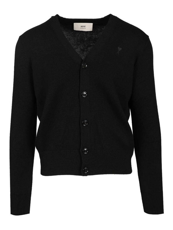 AMI PARIS: Cardigans - Cardigan - Schwarz