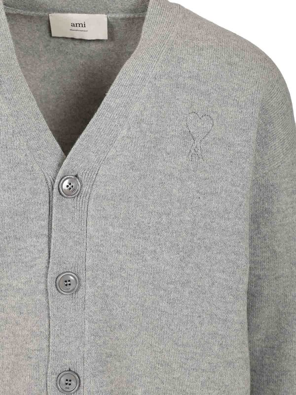 The Best Shops AMI PARIS: Cardigans - Cardigan - Gris
