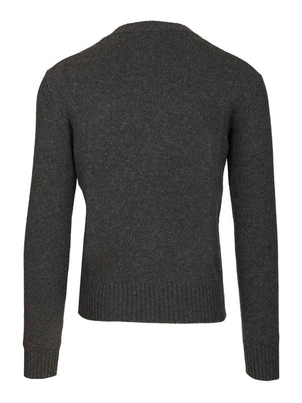 AMI PARIS: Strickpullover mit Rundhalsausschnitt online - Rundhalspullover - Schwarz