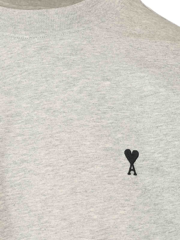 The Best Shops AMI PARIS: t-shirts - Cotton Jersey T-Shirt