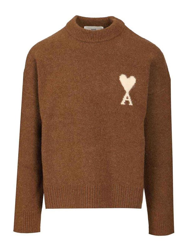 AMI PARIS: crew necks - Ami De Coeur Sweater