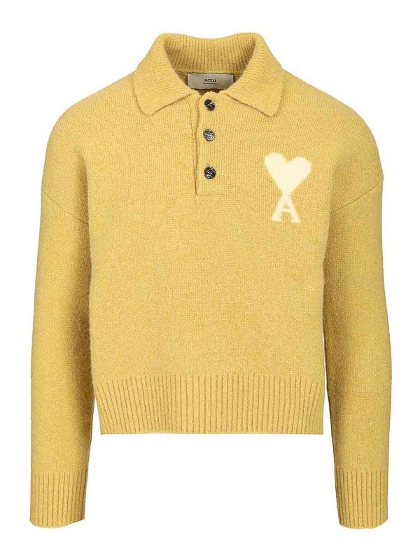 AMI PARIS: polo shirts - Ami De Coeur Polo Shirt