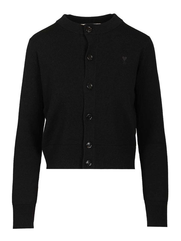 AMI PARIS: cardigans - Ami De Coeur Cardigan