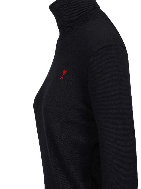 The Best Shops AMI PARIS: Strickpullover mit Rundhalsausschnitt - Rundhalspullover - Blau