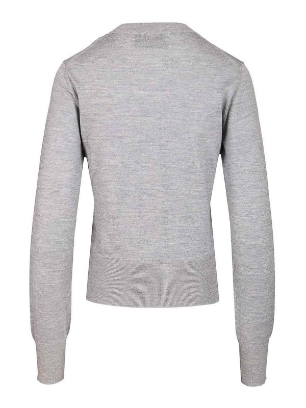 AMI PARIS: Suéteres con cuello pico online - Suéter Cuello Redondo - Gris