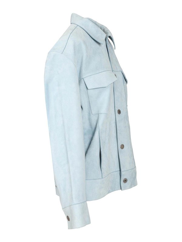 The Best Shops AMI PARIS: leather jacket - Suede Jacket