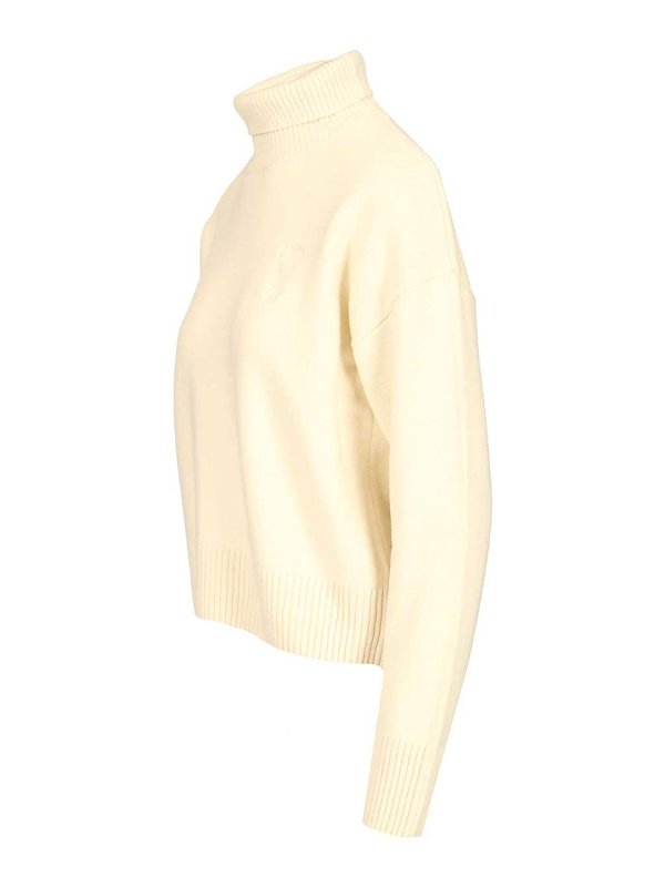 The Best Shops AMI PARIS: Pull col rond - Pull Col Rond - Blanc