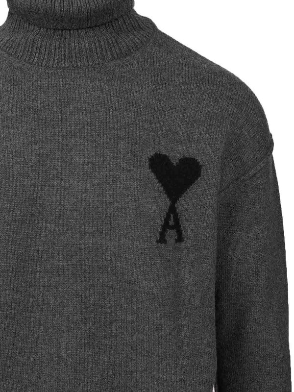 Ami De Coeur Turtleneck Sweater shop online: AMI PARIS
