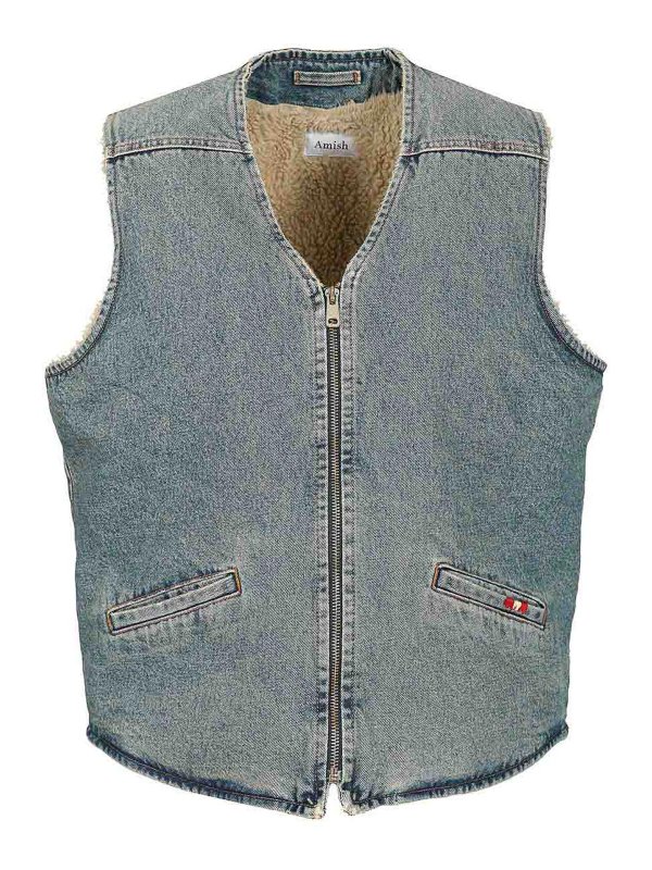 AMISH: vests - Denim Vest