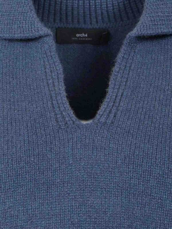 クルーネック - ブルー shop online: ARCH4