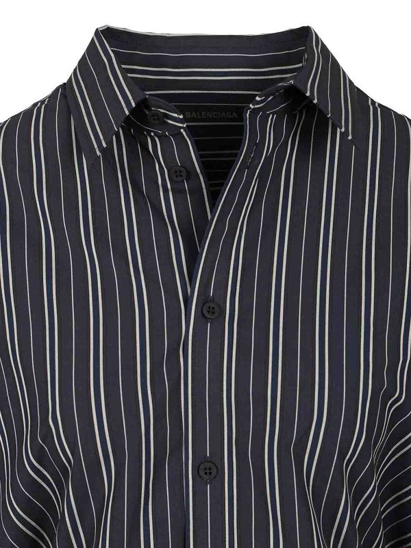 Semi-Fitted Shirt In Cotton Poplin shop online: BALENCIAGA