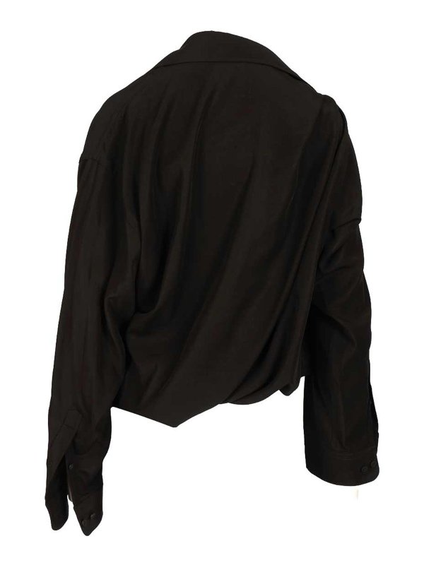 BALENCIAGA: shirts online - One Shoulder Shirt