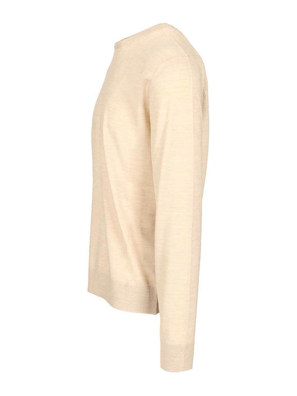 The Best Shops BALLANTYNE: Suéteres con cuello pico - Suéter Cuello Redondo - Blanco