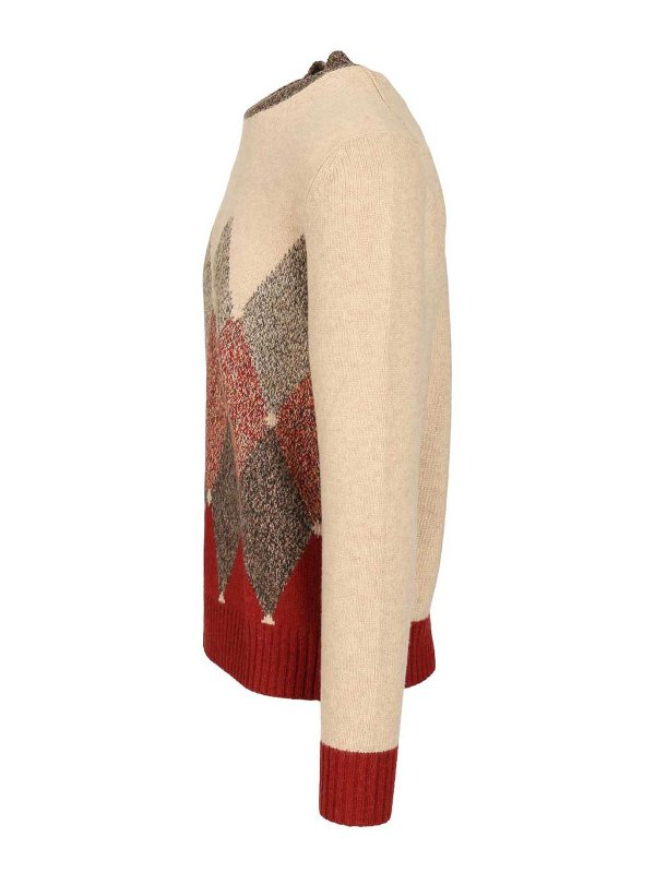 The Best Shops BALLANTYNE: Suéteres con cuello pico - Suéter Cuello Redondo - Multicolor