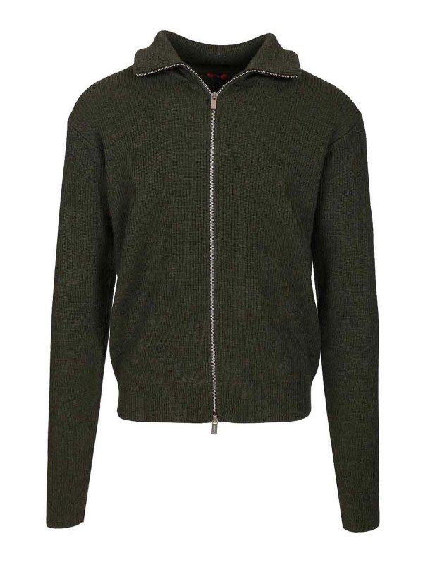 BARENA VENEZIA: Strickpullover mit Rundhalsausschnitt - Rundhalspullover - Grün