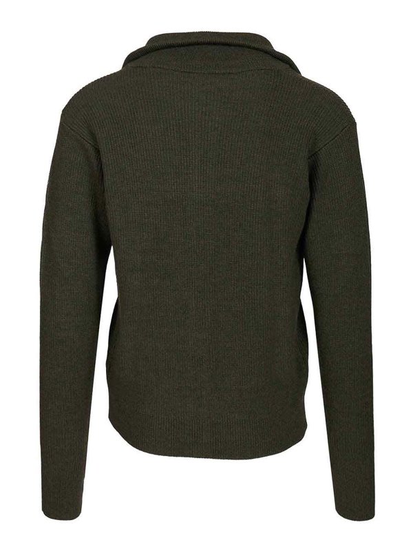 BARENA VENEZIA: Strickpullover mit Rundhalsausschnitt online - Rundhalspullover - Grün