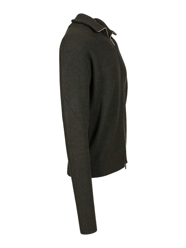 The Best Shops BARENA VENEZIA: Strickpullover mit Rundhalsausschnitt - Rundhalspullover - Grün