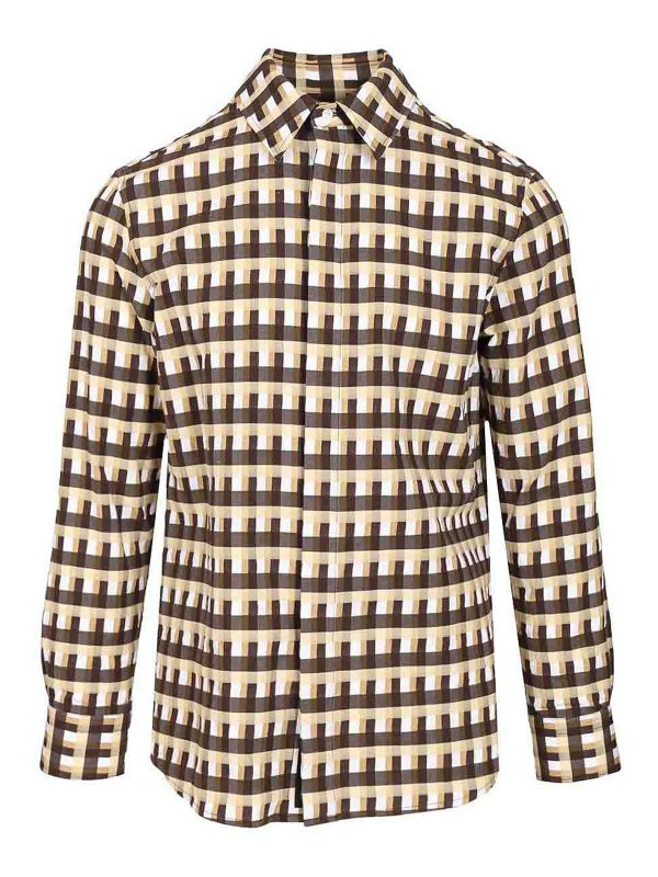 BOTTEGA VENETA: shirts - Checked Shirt