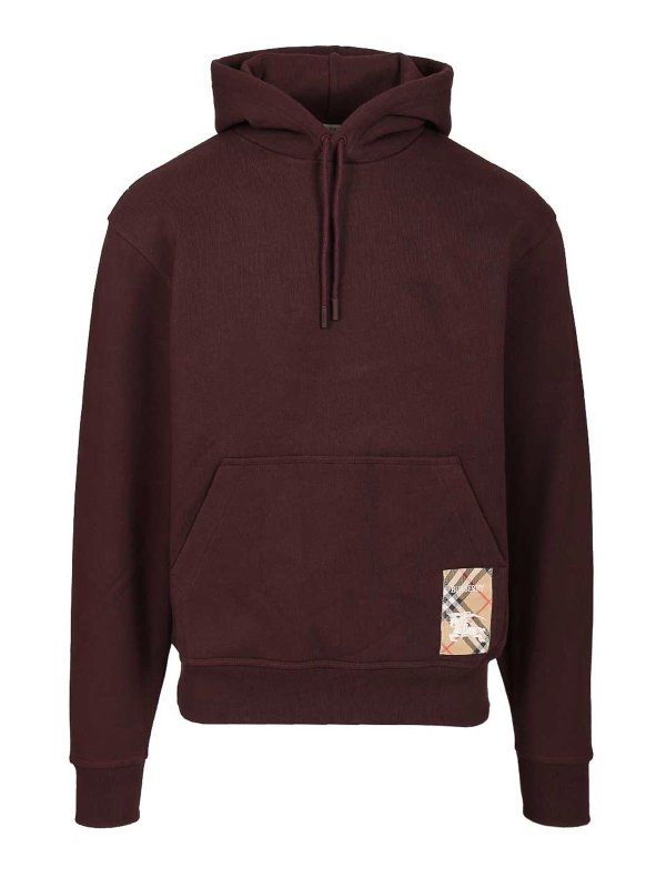 BURBERRY: スウェット＆セーター - スウェットシャツ/セーター - ダークレッド