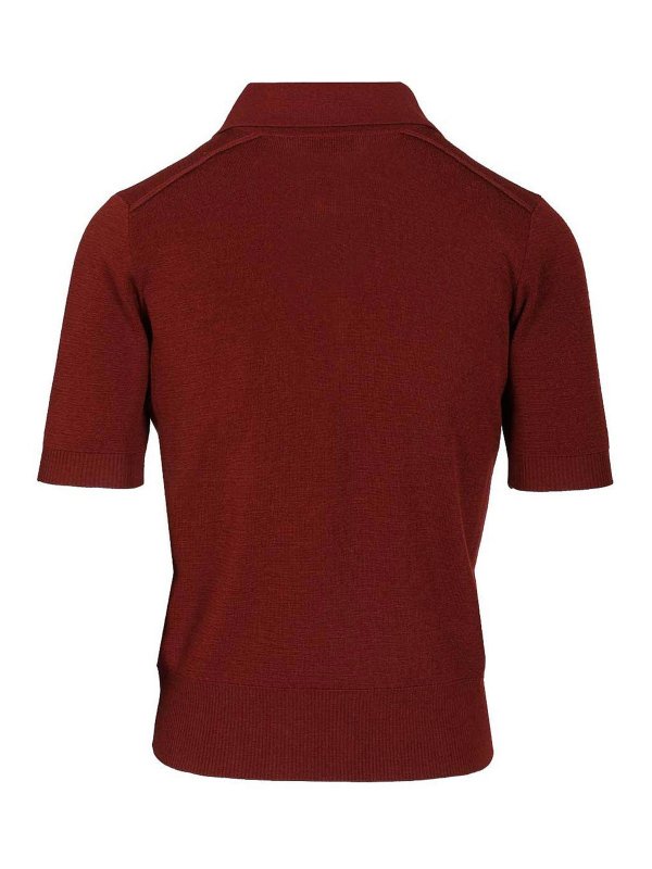 BURBERRY: polo shirts online - Lightweight Wool Polo