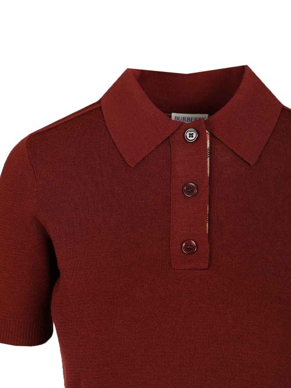 The Best Shops BURBERRY: polo shirts - Lightweight Wool Polo