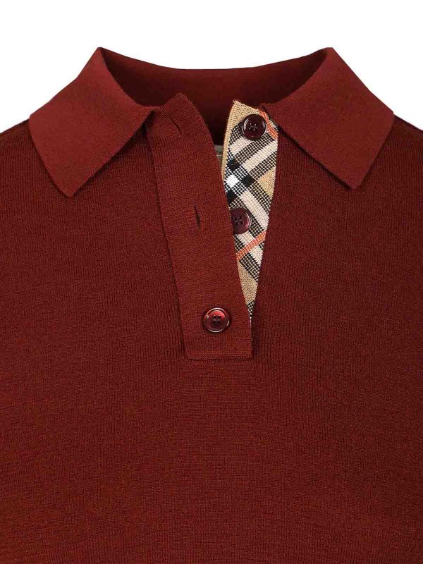 Lightweight Wool Polo shop online: BURBERRY
