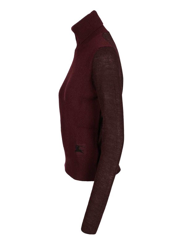 The Best Shops BURBERRY: Suéteres con cuello pico - Suéter Cuello Redondo - Rojo Oscuro