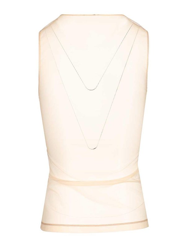 Courreges: Tops & Débardeurs online - Top - Blanc