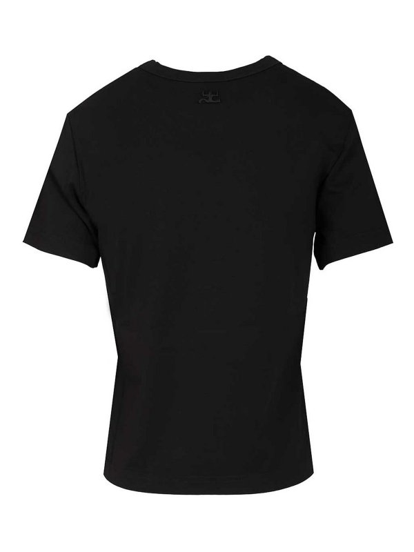 Courreges: t-shirts online - T-Shirt Embroidered Logo