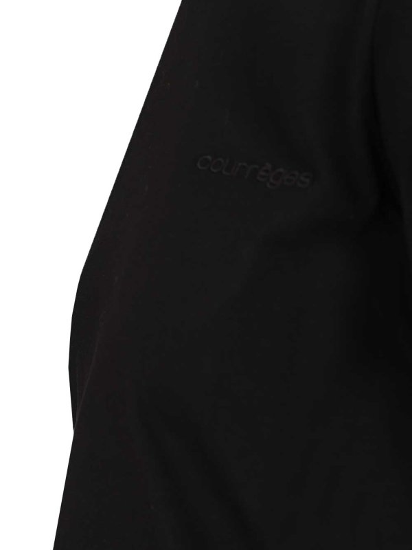 The Best Shops Courreges: t-shirts - T-Shirt Embroidered Logo