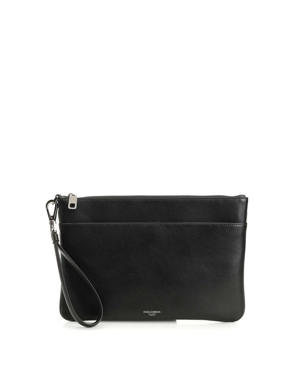 DOLCE & GABBANA: レザーコート - レザーコート - 黒