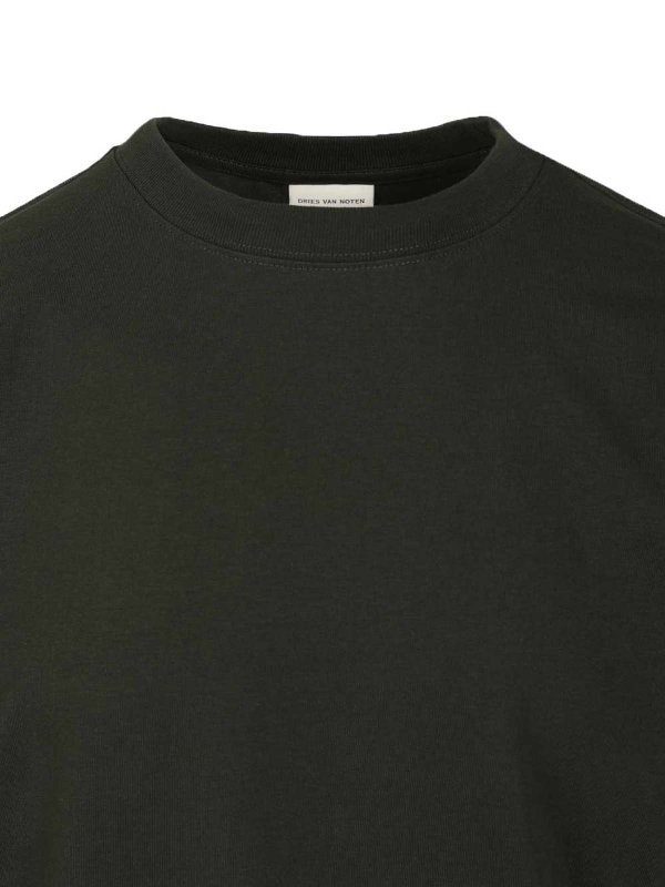 The Best Shops DRIES VAN NOTEN: maglia collo rotondo - T-shirt a maniche corte in cotone.