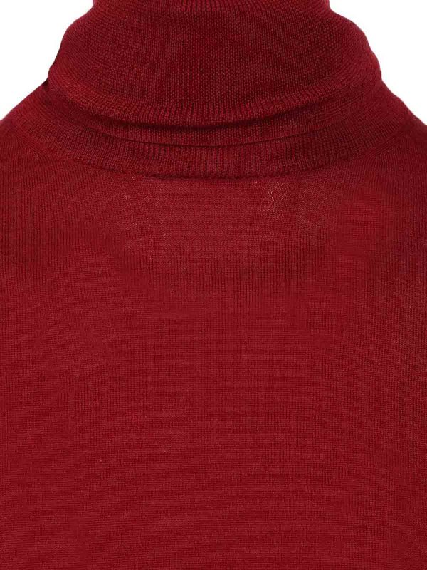 Pull Col Rond - Rouge Brun shop online: DRIES VAN NOTEN