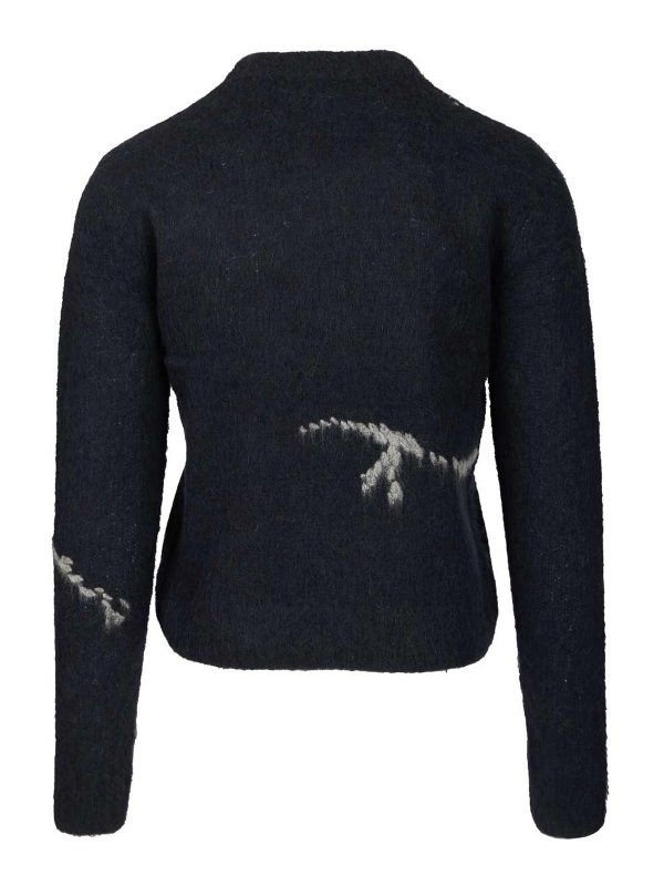 DRIES VAN NOTEN: Strickpullover mit Rundhalsausschnitt online - Rundhalspullover - Blau