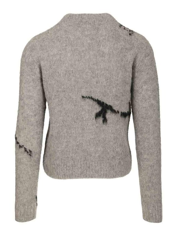 DRIES VAN NOTEN: crew necks online - Mouche Sweater In Alpaca Blend