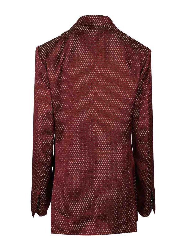 DRIES VAN NOTEN: blazers online - Double-Breasted Polka Dot Blazer