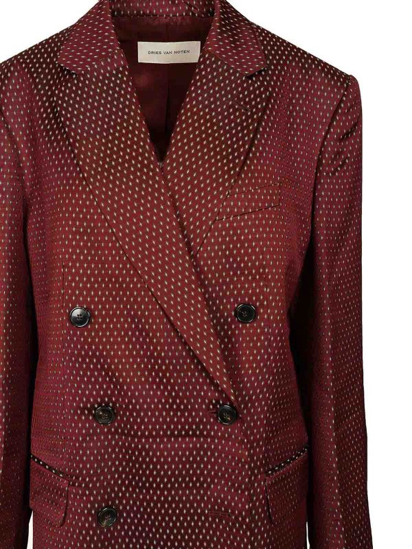 Double-Breasted Polka Dot Blazer shop online: DRIES VAN NOTEN
