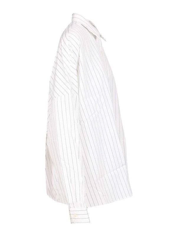 The Best Shops DRIES VAN NOTEN: shirts - Oversized Striped Shirt